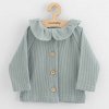 Dojčenský kabátik na gombíky New Baby Luxury clothing Laura sivý - 56 (0-3m)