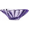 Aurum Crystal Krištálová miska Bohemia Plantica Amethyst fialová 330 mm