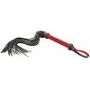 Liebe Seele Ukiyo-e Luxury Flogger Whip (Red Rosy), sexy kožený bičík s důtky
