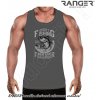 Pánske tielko RANGER® - motív Rybárčenie 07 XL Tmavošedá