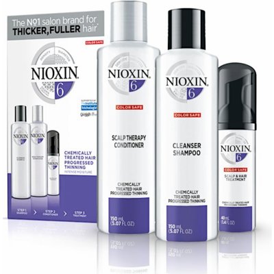 Nioxin 3D Care System 6 třífázový systém pro výrazně řídnoucí středně silné až silné vlasy 340 ml
