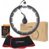 Čierna masážna obruč hula hoop so závažím HMS do 111cm