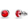 Náušnice červené so Swarovski Elements Tiny Bonbon Studs KR1122SS29LSI Light Siam 6 mm
