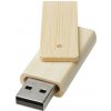 Bambusový USB flash disk s kapacitou 16 GB Rotate, biela
