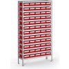 Regál s plastovými boxmi ShelfBox, 2000 x 1000 x 400 mm, 60x box E