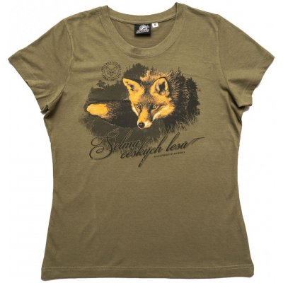 Bad Badger Tričko dámske poľovnícke Líška olivové