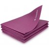 Skladateľná protišmyková podložka na jogu / pilates 4mm bordová