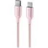 Swissten 71529205 USB-C / Lightning, 1,5m, růžový