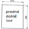 Sklonastroj.sk Arion 800 stará kabína predné dolné ľavé sklo