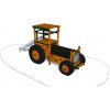 Playground System Detské ihrisko zostava z agátu s nerezovou Šmykľavkou Preliezačka Traktor