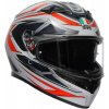 Prilba AGV K3 Space Matt White Red Fluo Veľkosť: L (59-60 cm)