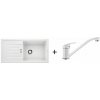 Blanco SET 11-A 24 drez silgranit FAVUM XL 6 S 86x43,5 cm Biela+batéria Daras Biela 524235+517724