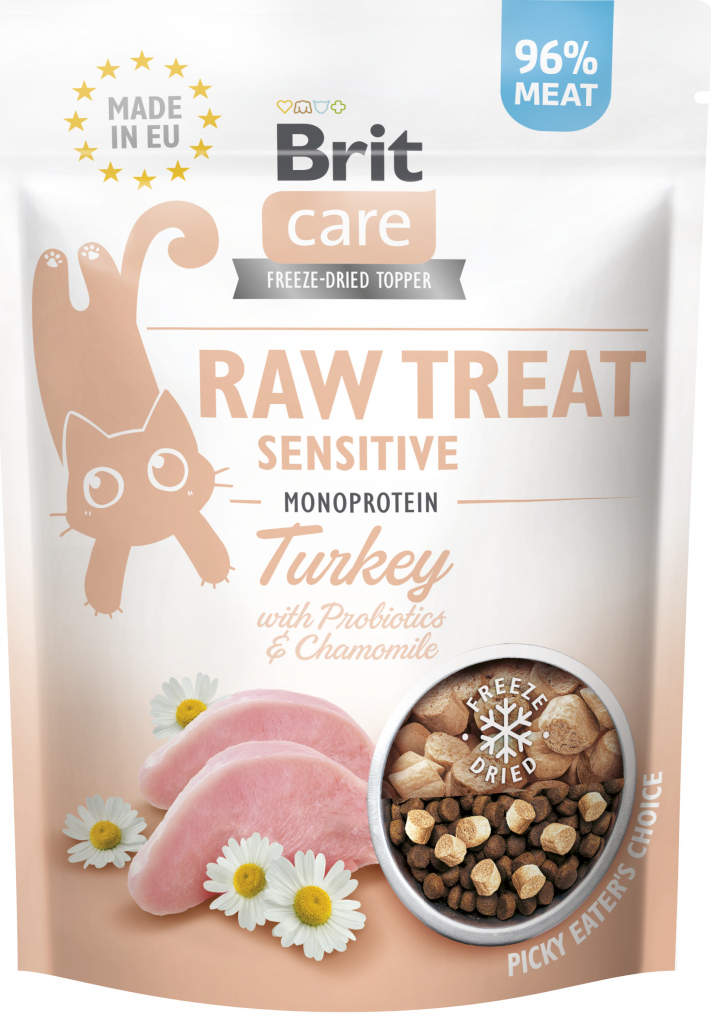 Brit Care Cat Raw Treat Sensitive Turkey 40 g