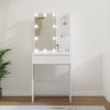 Toaletný stolík s LED biely 60x40x140 cm-ForU-808828