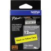 páska extra lepiaca Brother TZe, TZ TZe-S631 PET Farba pásky: žltá Farba písma:čierna 12 mm 8 m; TZES631