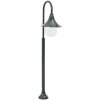 Zahradní sloupová lampa E27 120 cm hliník tmavě zelená Zelená 44218