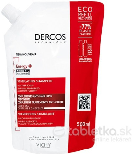 Vichy Dercos Energy+ šampón,náplň 500 ml