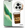 Picasee silikónový čierny obal pre Honor Magic6 Pro - Cute coffee
