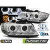 Tuning-tec XENÓNOVÉ SVETLOMETY ANJELSKÉ OČI LED DRL CHROME pasujú na BMW E90/E91 09-11