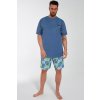 Cornette 326/173 Tennis pánské pyžamo krátké modré