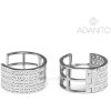 ADANITO BRN0884S - Zlaté náušnce krúžky so zirkónmi