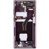 LCD + dotyková doska + predný kryt pre Samsung Galaxy S22 Ultra, burgundy (Service Pack)