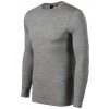 Tričko pánske Merino Rise LS 159 - S, 12 - tmavosivý melír
