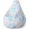 Sablio Sedací vak Pear Detské oblečky - 70 x 95 x 15 cm