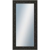 DANTIK - Zrkadlo v rámu, rozmer s rámom 50x100 cm z lišty PRAHA čierna (2753)