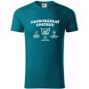 Zaobchádzať opatrne 40 - Tričko z organickej bavlny - XL ( Petrolejová )