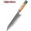 MARMITON Kambei japonský kuchársky damaškový nôž Kiritsuke 20cm rukoväť drevo/epoxid VG10