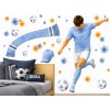 Nalepte.cz Futbalista Manchestru City úpravy na prianie futbalové nálepky na stenu list 85 x 130 cm