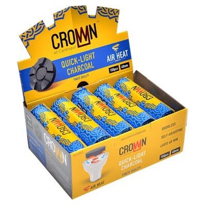 Carbopol Uhlíky do vodnej fajky Crown 40 mm 10 valčekov od 12,9 € -  Heureka.sk