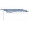 Ručne zaťahovacia markíza so stĺpikmi 400x300 cm Dekorhome