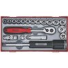 Teng Tools Gola sada náradia 3/8”, račňa s príslušenstvom, hlavica 8 - 22mm, 19 dielov 03520103