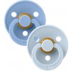 BIBS Colour cumlíky z prírodného kaučuku 2 ks veľ. 2 Sky Blue / Baby Blue