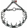 HS Obojok ostnatý ULTRA-PLUS 2.25mm/41cm, s retiazkou, nerezová oceľ, čierny, pre malých psov