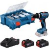Bosch Náradie - 18V AKU vŕtačka s príklepom a príslušenstvom, 2x aku 4,0 Ah GBA, nabíjačka 06019N3307