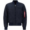 Alpha Industries Bunda MA-1 VF Authentic Overdyed modrá S 241890