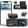 4K autokamera vpredu i vzadu, WiFi autokamera