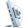 Replikátor portov Satechi USB-C Clamp Hub iMac 24inch (2021) / (1x USB-C až 5 Gbps, 3x USB-A 3.0 až 5 Gbps, inc. (ST-UCICHB)