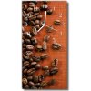 Nástenné hodiny vertikálne Kuchynská zrná hnedé kávy 30x60 cm