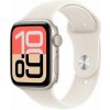 Apple Watch SE 3 GPS + Cellular 44mm Starlight Aluminium Case with Starlight Sport Band - M/L (MEPF4WF/A)