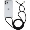 AppleKing transparentný kryt so šnúrkou pre iPhone 12 Pro Max - čierny - možnosť vrátiť tovar ZADARMO do 30tich dní