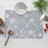 Biante Dekoračné prestieranie na stôl PM-046 Zámocké kvety na svetlo sivom 30x40 cm