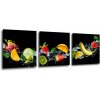 Impresi Obraz Ovocie vo vode - 90 x 30 cm (3 dielny)