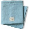 ESITO Mušelínová deka dvojitá 75 x 100 cm Blue