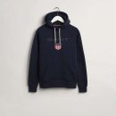 Gant SHIELD HOODIE modrá