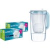 Brita sklenená kanvica 2,5l + 12 filtrov maxtra Kombinácia kanvice Brita Glass 2,5l a 12 kusov filtrov Brita Maxtra PRO PO.