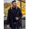 Čierna pánska bavlnená zimná bunda parka Bolf EX838A